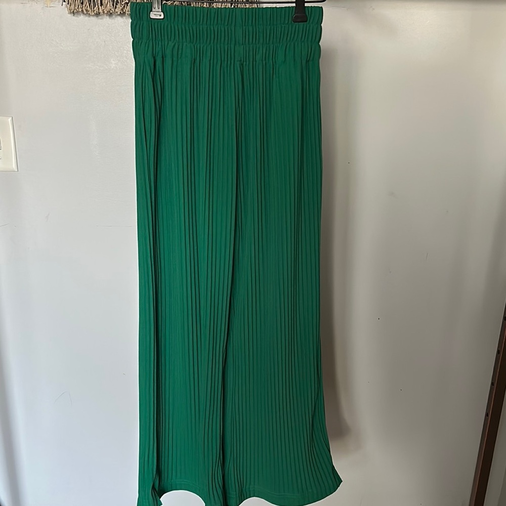 Maniere De Voir Green Pleated Pants